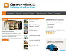 Tablet Screenshot of caravanwijzer.info